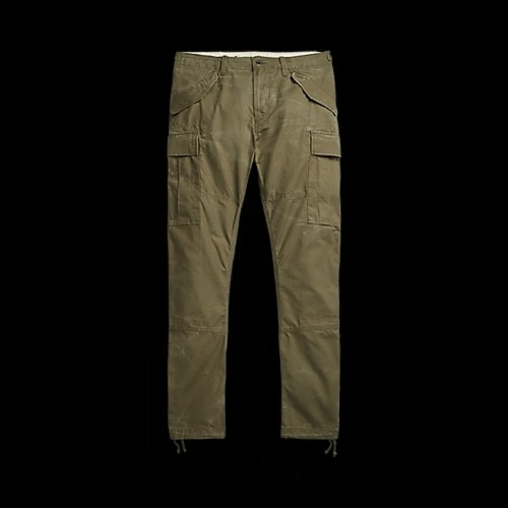 Polo Ralph Lauren Slim Fit Canvas Cargo Pants | Olive Green | Size 30x32